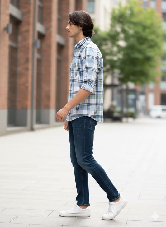 Bold Check Casual Shirt
