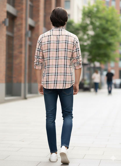 Bold Check Casual Shirt