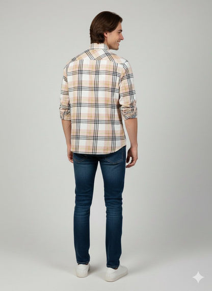 Bold Check Casual Shirt