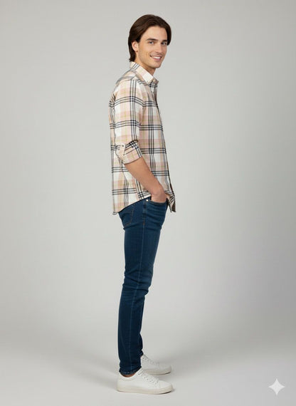 Bold Check Casual Shirt