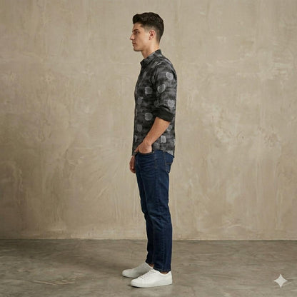 Men's Smart Casual Botanical Print Shirt | Regular Fit