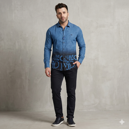 Urban Fade Typography Shirt