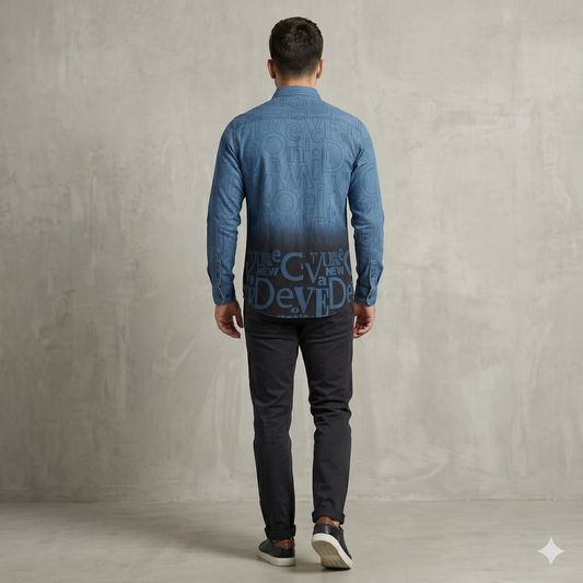 Urban Fade Typography Shirt