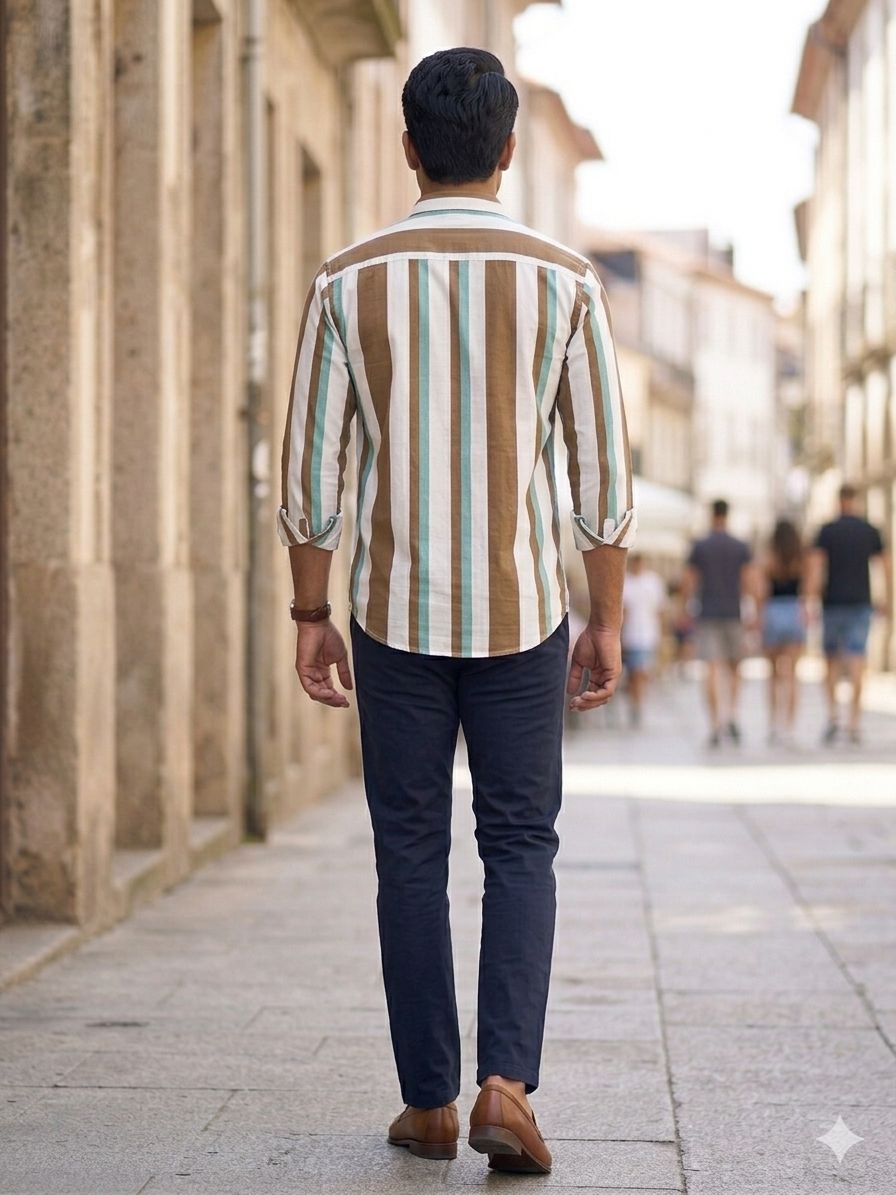 Bold Stripe Regular-Fit Shirt