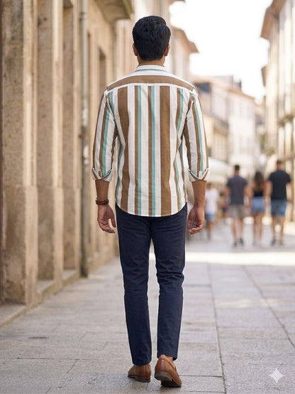 Bold Stripe Regular-Fit Shirt