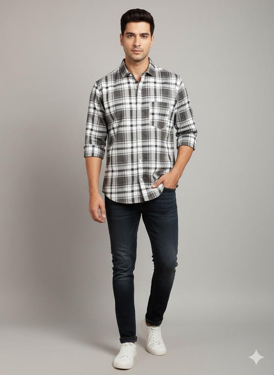 Classic Plaid Regular-Fit Shirt