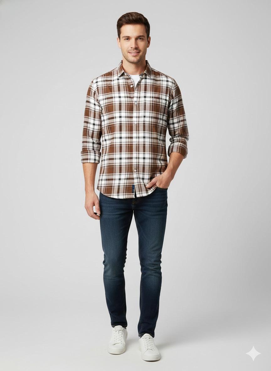 Classic Plaid Regular-Fit Shirt