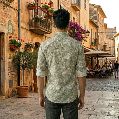 Modern Abstract Print Shirt for Men