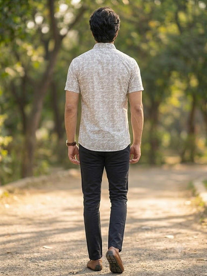 Men's Smart Casual Botanical Paisley Shirt | Regular Fit
