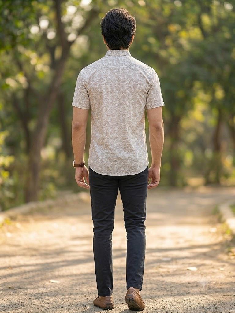 Men's Smart Casual Botanical Paisley Shirt | Regular Fit