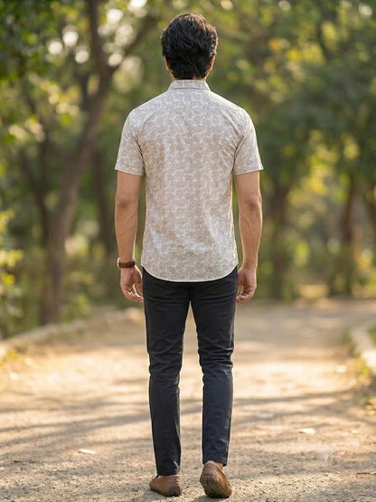 Men's Smart Casual Botanical Paisley Shirt | Regular Fit