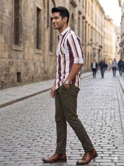 Bold Stripe Regular-Fit Shirt