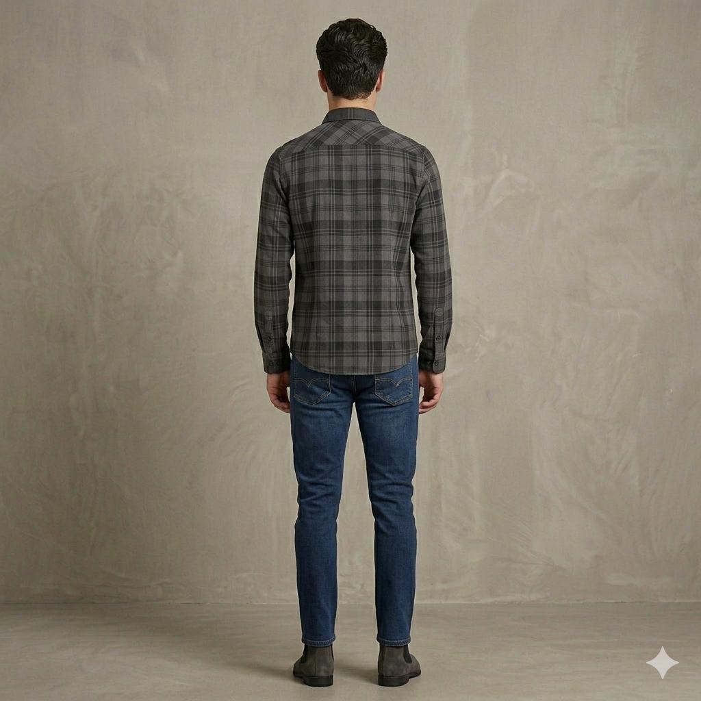 Men's Modern Plaid Check Casual Shirt | Full Sleeve Regular Fit