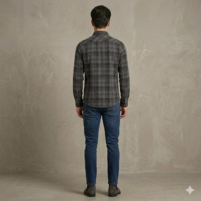 Men's Modern Plaid Check Casual Shirt | Full Sleeve Regular Fit