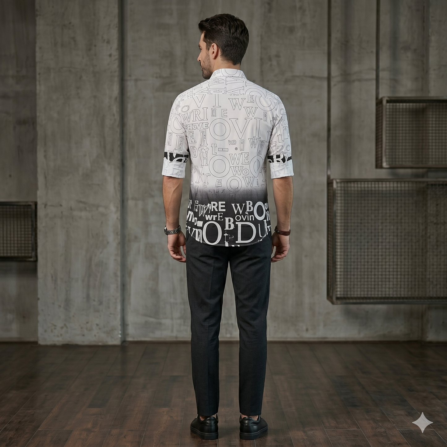 Urban Fade Typography Shirt