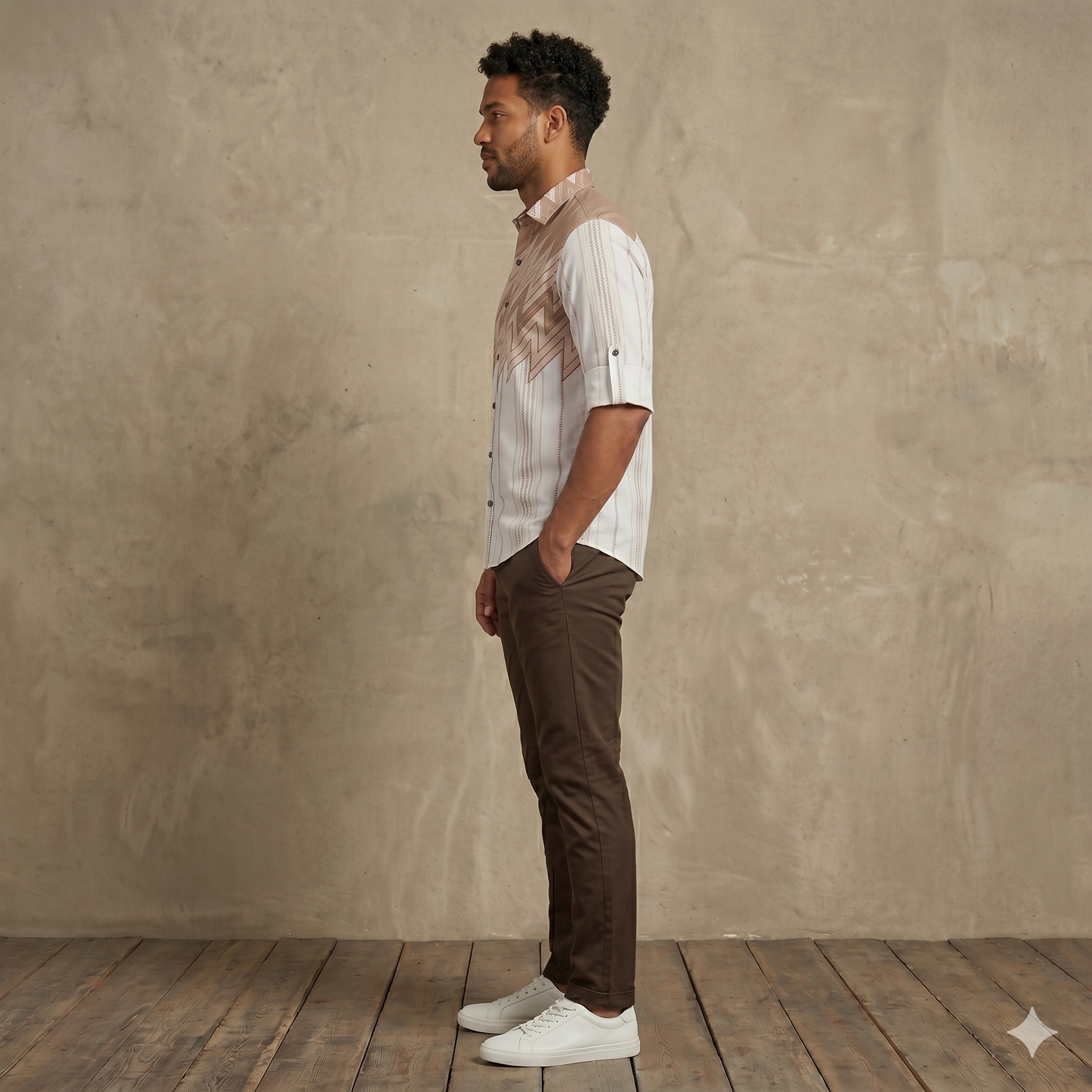 Signature Zig-Zag Slim Fit Shirt