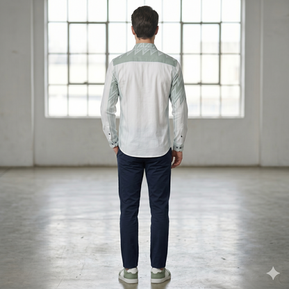 Signature Zig-Zag Slim Fit Shirt