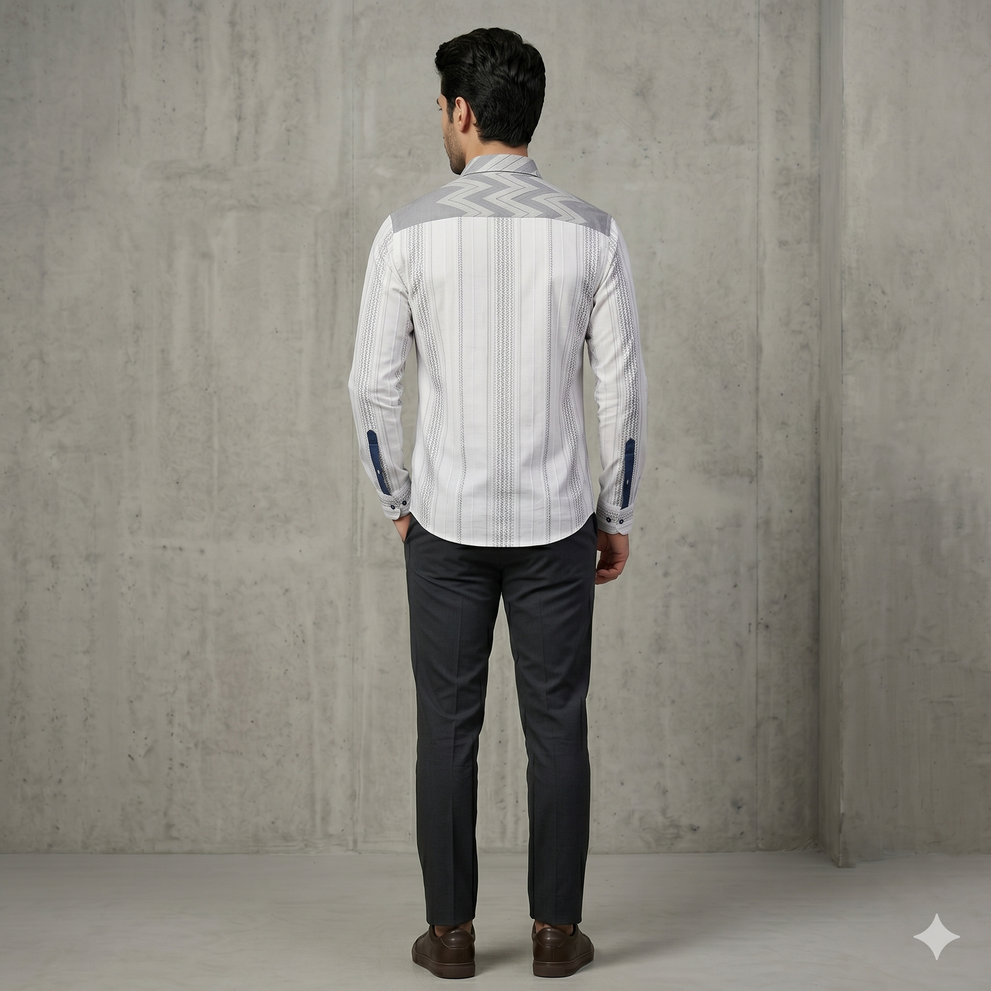 Signature Zig-Zag Slim Fit Shirt