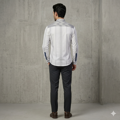 Signature Zig-Zag Slim Fit Shirt