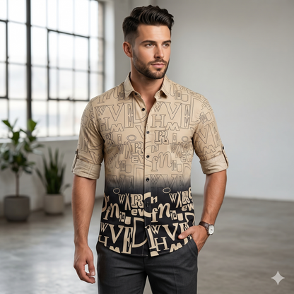 Urban Fade Typography Shirt