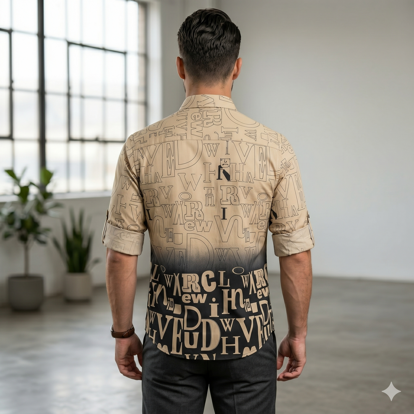 Urban Fade Typography Shirt
