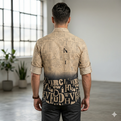 Urban Fade Typography Shirt