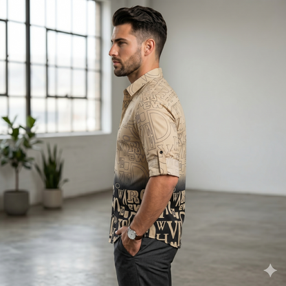 Urban Fade Typography Shirt